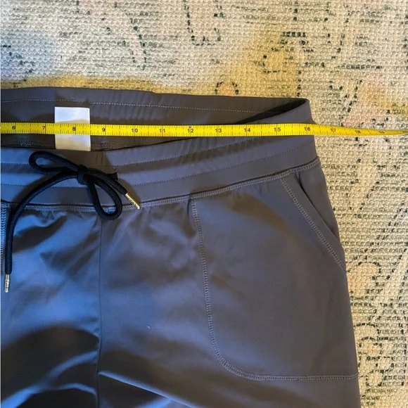 ZYIA Active Dark Gray Peak Zipper Joggers (Long) 31" Large Athleisure - Picture 12 of 14